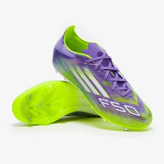 Dětské kopačky adidas F50 Elite FG J fialová/zelená