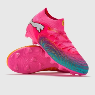 Dětské kopačky Puma FUTURE 9 FUSION FG/AG JR růžová/modrá